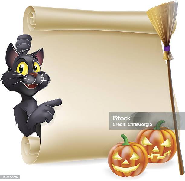 Vetores de Halloween Role Placa e mais imagens de Amizade - Amizade, Animal de estimação, Apontar - Sinal Manual