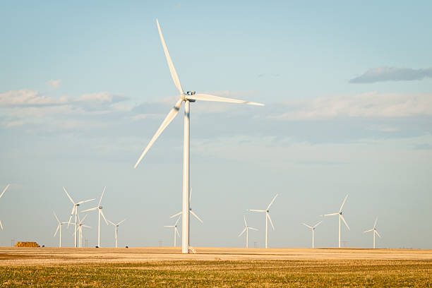 istock Wind turbines farm 180775753