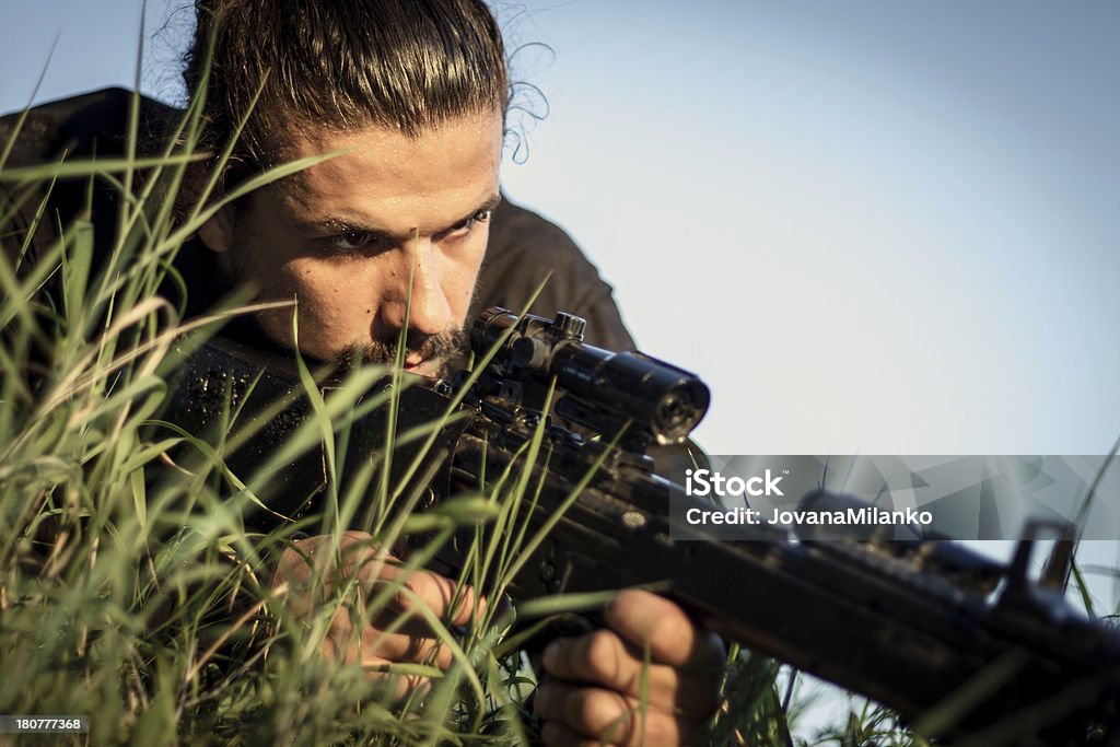 Readdy zu schießen - Lizenzfrei Aggression Stock-Foto