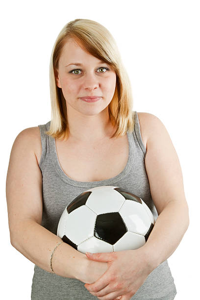 istock Young woman with ball 180778890