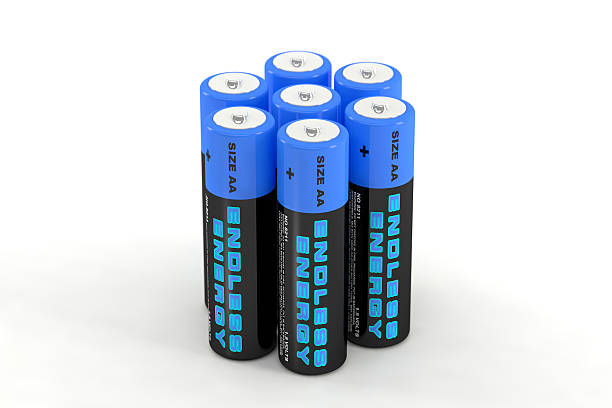 istock 3D illustration of batteries 180779787
