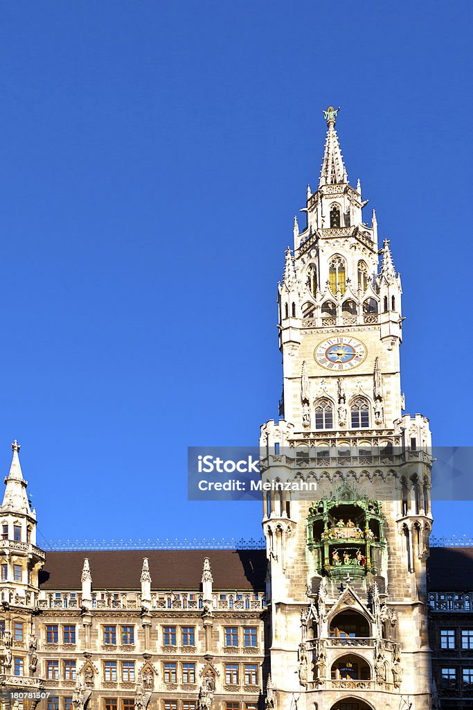 Glockenspiel auf der Münchener city hall - Lizenzfrei Alt Stock-Foto
