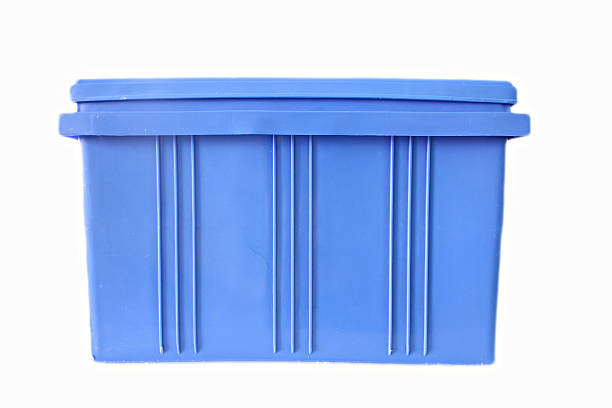 istock Blue Plastic box Packaging of finished goods. 180783209