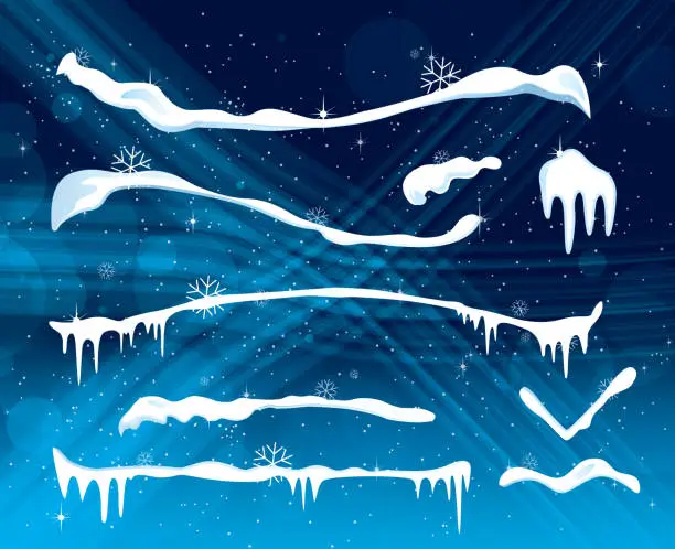 Vector illustration of Icecaps