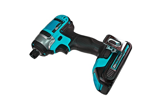 Blue Impact Driver on a white background