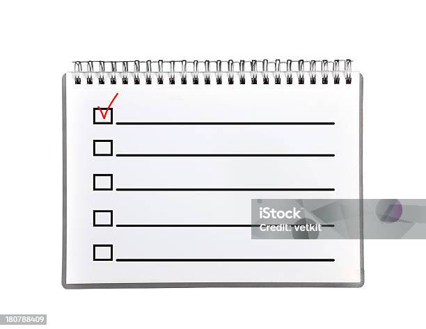 Caixa De Verificação - Fotografias de stock e mais imagens de Agenda Pessoal - Agenda Pessoal, Caderno de notas, Caixa de Verificação