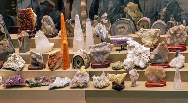 Sparkling crystal mineral stones
