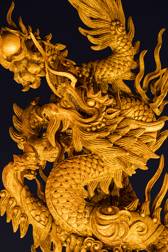 Chinese copper dragon