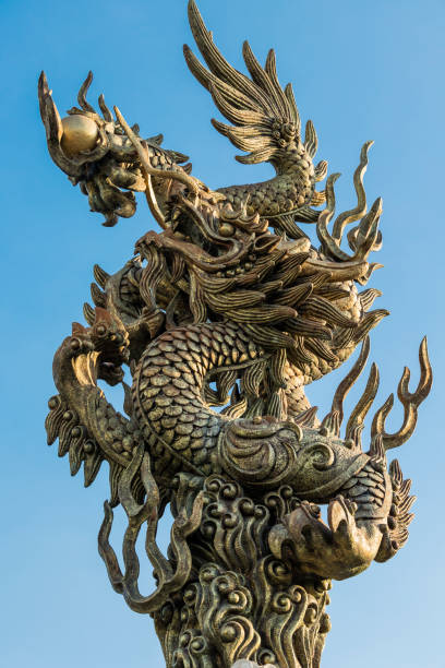 istock Bronze dragon statue in Forbidden City 1807891050