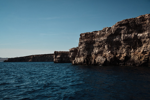 The Coastline Of Comino Beach On Comino Island, Malta