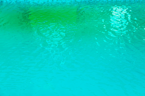 Turquoise colored water