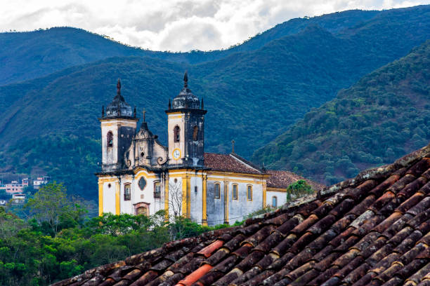 istock Baroque church among the mountains 1807899319