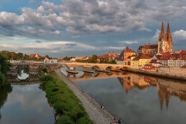 istock Regensburg in the sunset 1807902233