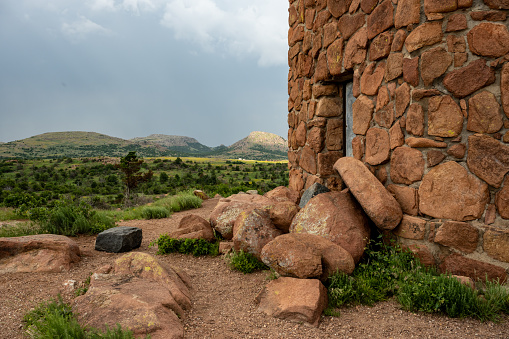 Loose Boulders At The Entrance to Jed Johnson Tower in Wichita Mountains National Wildlife Refuge