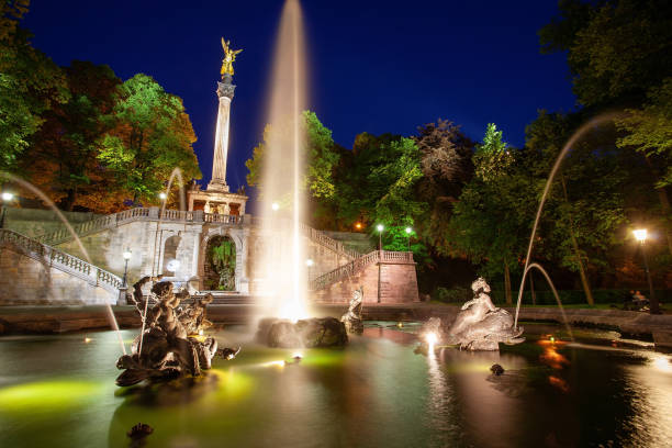 istock Angel of Peace Munich at the blue hour 1807929325