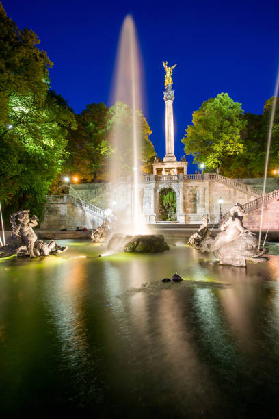 istock Angel of Peace Munich at the blue hour 1807930461