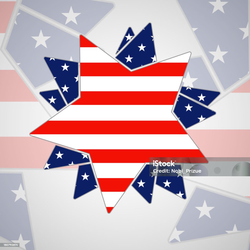 Abstrait avec les étoiles du drapeau américain - clipart vectoriel de Abstrait libre de droits