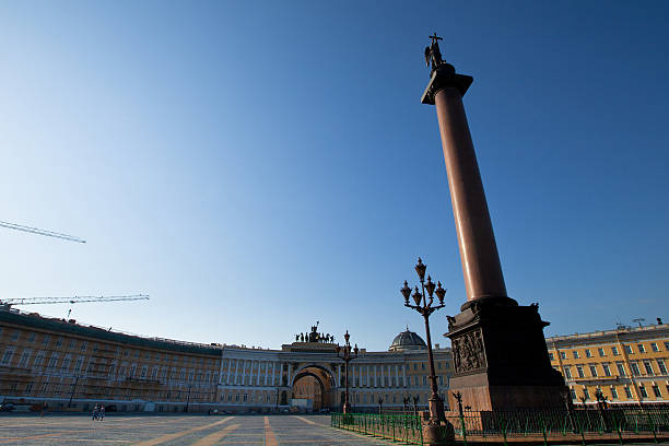 istock Alexander Column on Palace Square in St. Petersburg 180794020