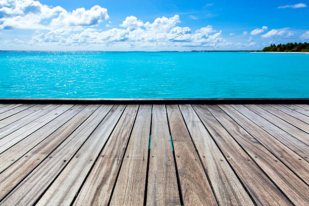 istock empty sea pier on a tropical island 180797519