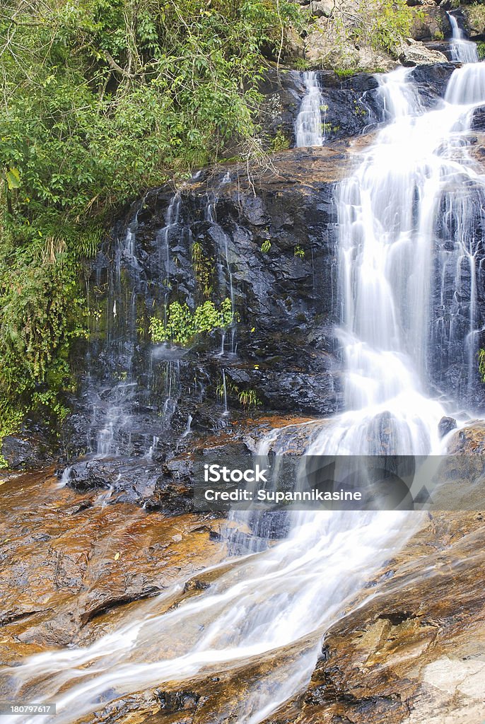 Wasserfall im Herbst - Lizenzfrei Ast - Pflanzenbestandteil Stock-Foto