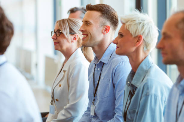 istock Group of business people at conference 1807978433