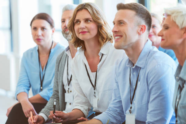 istock Group of business people at conference 1807978966