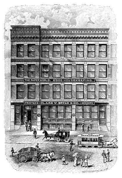 istock Antique image of Hampden County, Massachusetts: Clark W Bryan and Co., Springfield 1807992089