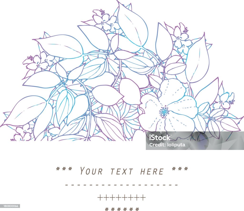 Blumendekoration - Lizenzfrei Altertümlich Vektorgrafik