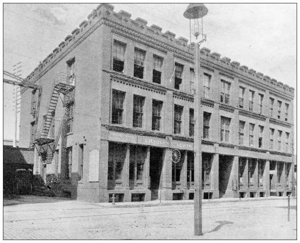 istock Antique image of Hampden County, Massachusetts: C C Lewis, Lyman Street 1808001420