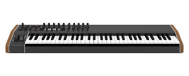 istock black synthesizer isolated on white background 180800479
