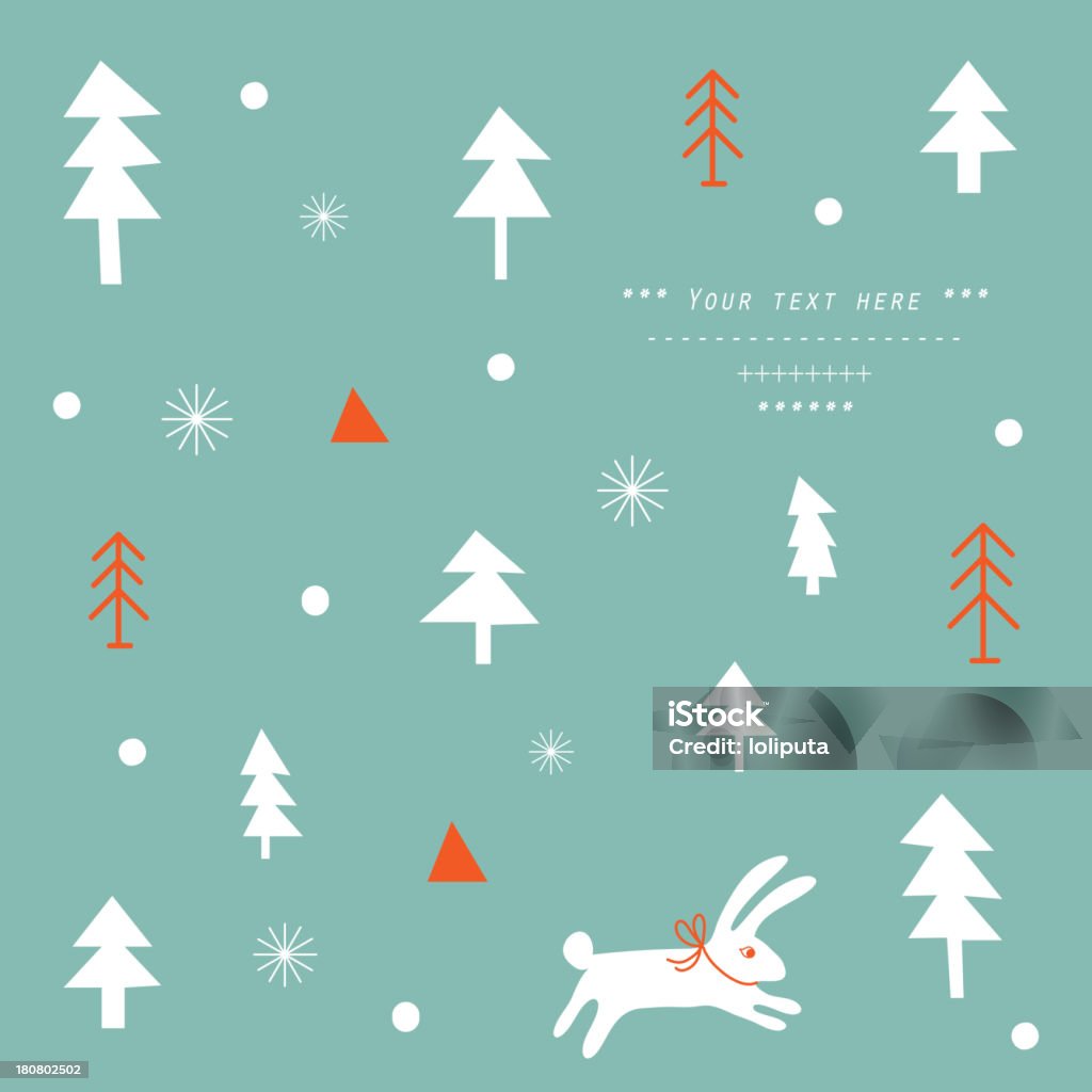 Winter Weihnachten Hintergrund - Lizenzfrei Baum Vektorgrafik