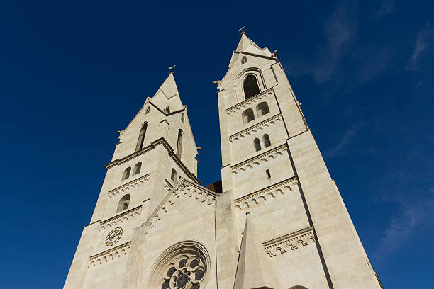 Cathedral "Cathedral in Wiener Neustadt, Austria." wiener neustadt stock pictures, royalty-free photos & images
