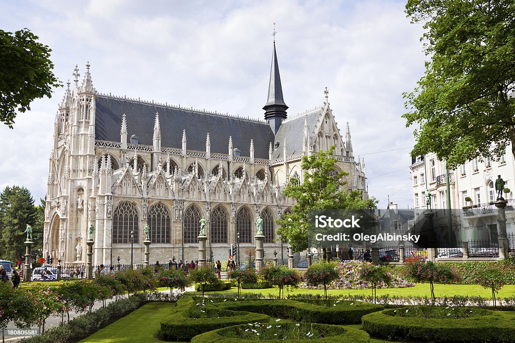 Église Notre-Dame du Sablon, Brukseli. - Zbiór zdjęć royalty-free (Bruksela - Region Stołeczny)