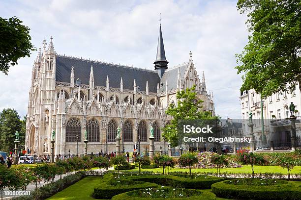 Église Notredame Du Sablon Brukseli - zdjęcia stockowe i więcej obrazów Bruksela - Region Stołeczny - Bruksela - Region Stołeczny, Architektura, Bazylika