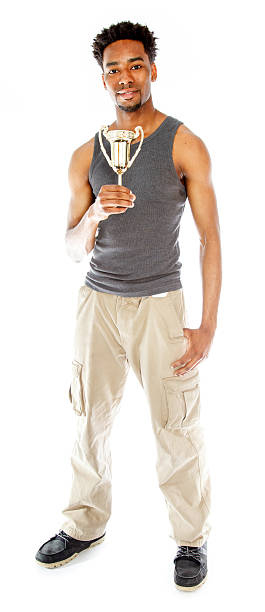 istock Afro-American man shot in studio 180805632