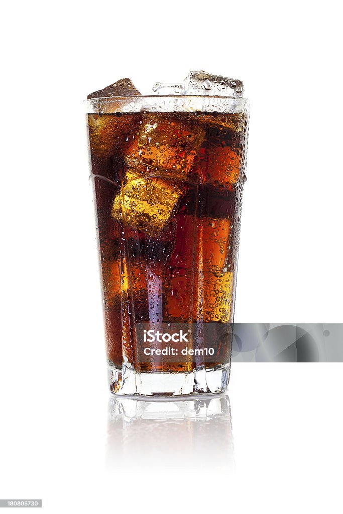 Glass of iced cola Cola Stock Photo