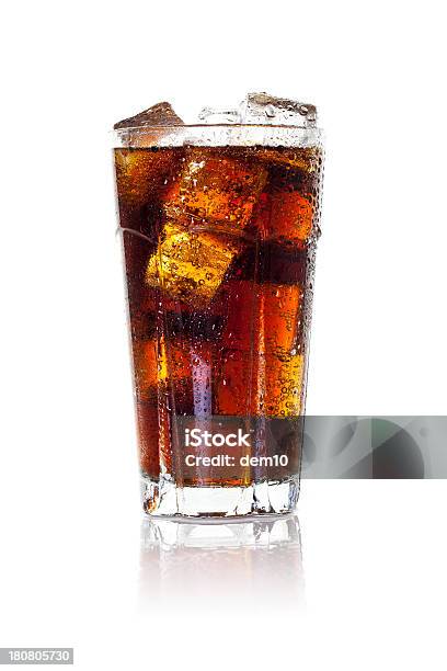 Glass Of Iced Cola Stock Photo - Download Image Now - Cola, Drinking Glass, Soda