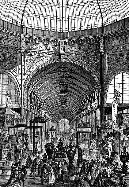 istock Antique illustration of London expo 1862 180805753