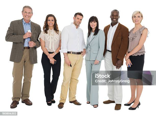 Business People Standing Together Stock Photo - Download Image Now - 20-29 Years, 30-39 Years, 40-49 Years