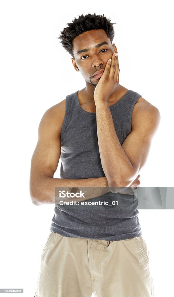 Afro-americano homem tirada em estúdio - Foto de stock de 20 Anos royalty-free