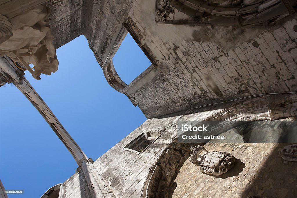 Carmo Kościół Ruiny w Lizbonie, Portugalia - Zbiór zdjęć royalty-free (Architektura)