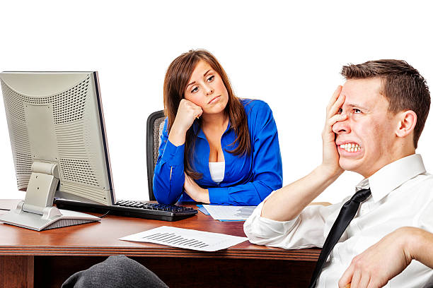 istock Stressfull Business Meeting with Boss 180806485