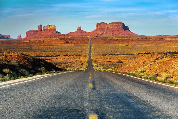 istock Highway Approaching Monument Valley in the American Southwest 180806486