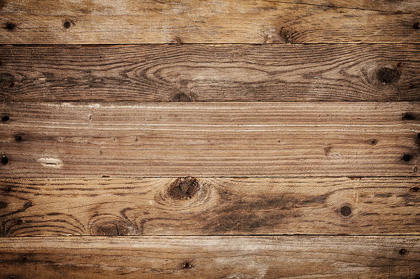 istock Overhead view of old dark brown wooden table 180806902