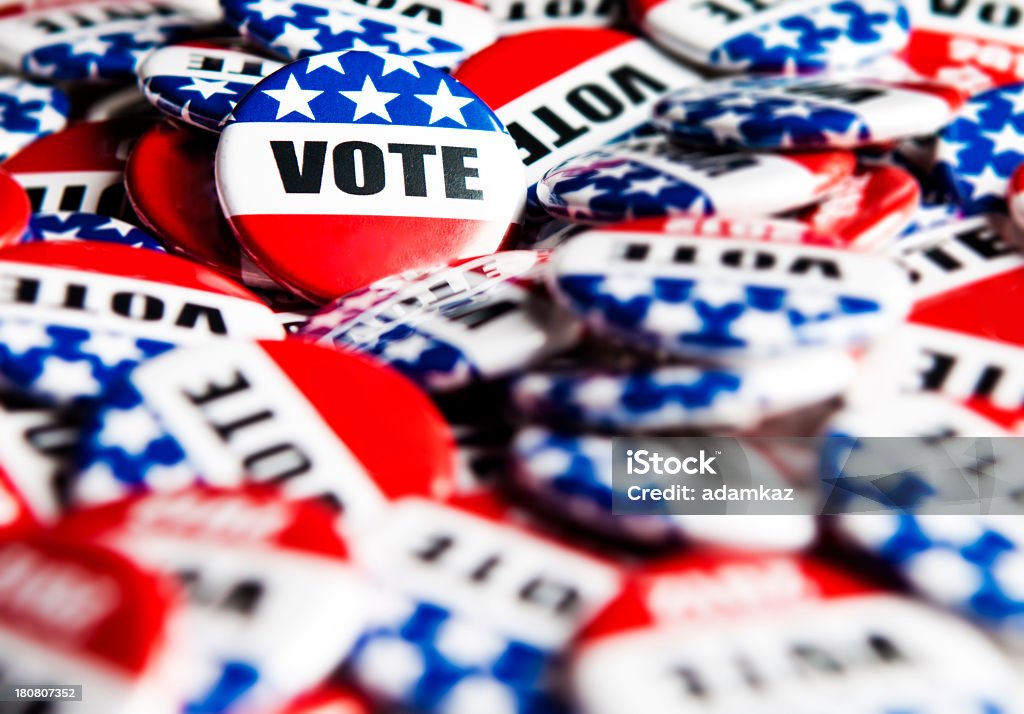 Eleição votação botões - Foto de stock de Votar royalty-free