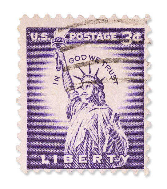 istock Vintage US Stamp - Statue of Liberty 180807912