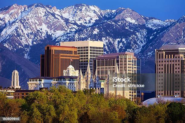 De Los Edificios De La Ciudad De Salt Lake Utah En Primavera Foto de stock y más banco de imágenes de Salt Lake City
