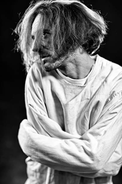 istock Insane Person in Straitjacket 180809880
