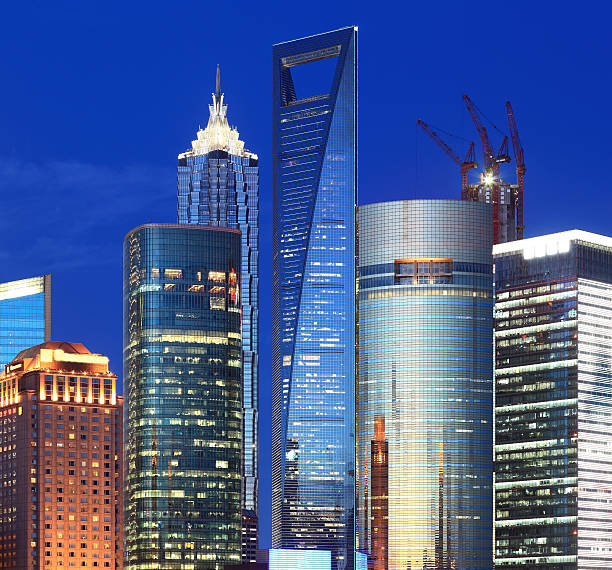 istock Shanghai Pudong Night view 180810105