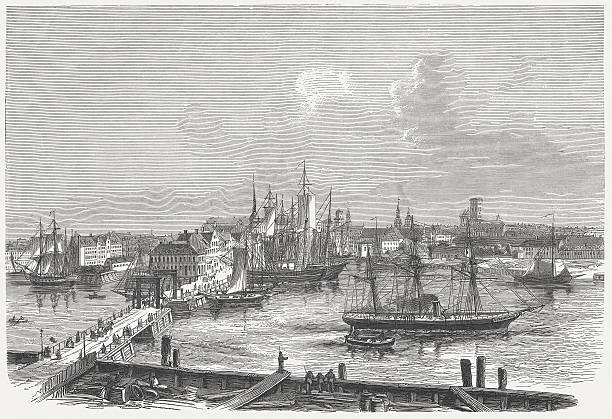 istock Copenhagen, by Ernst Kirchhoff, wood engraving, published in 1864 180810609